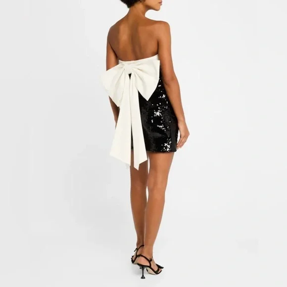 faux leather strapless mini dress Red Vegan Leather Mini Dress